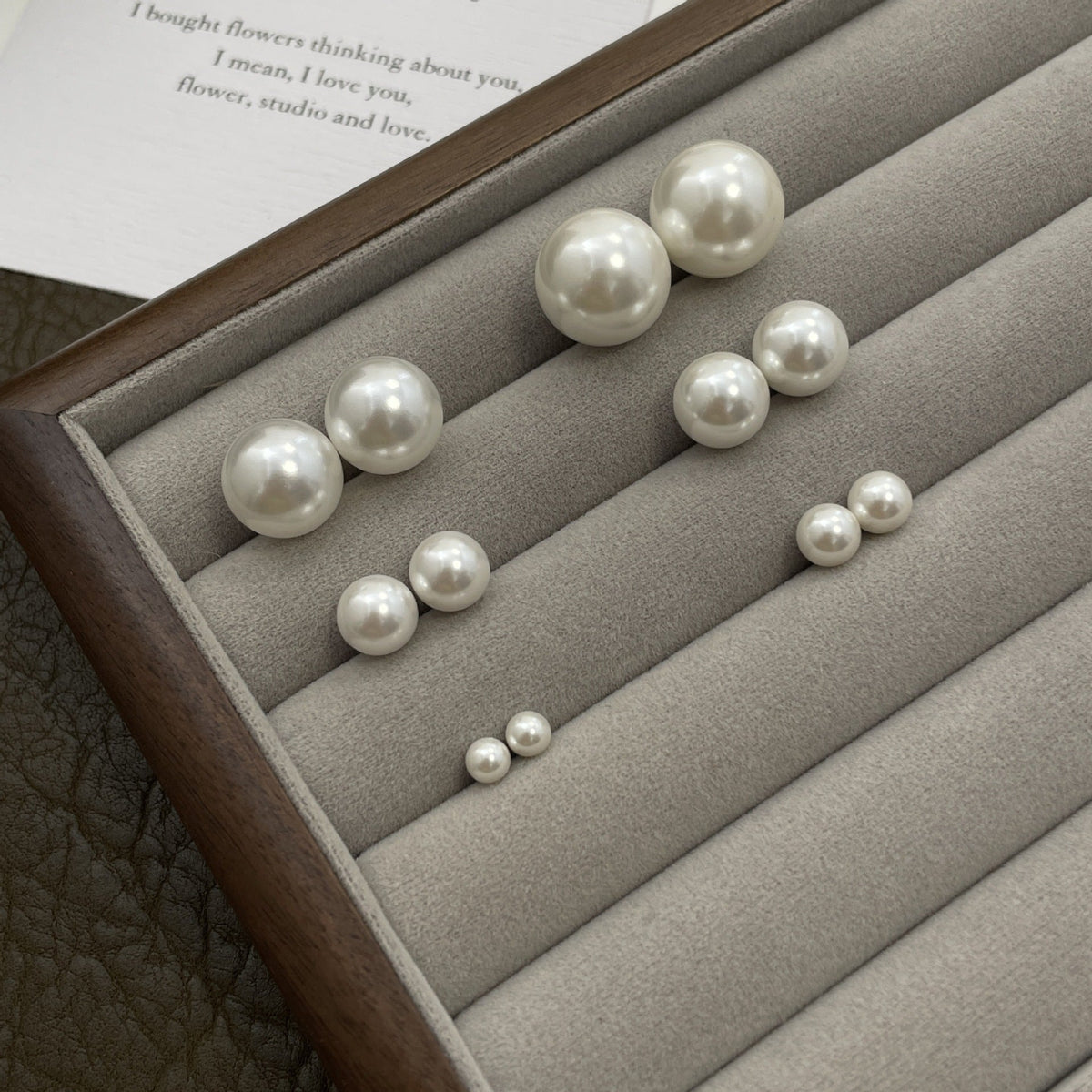 999 silver pearl earrings