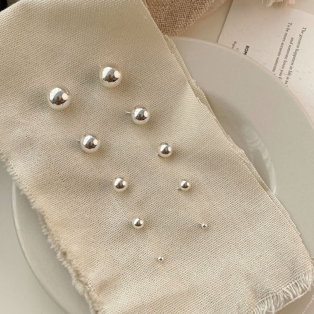 925 sterling silver earrings - silvery