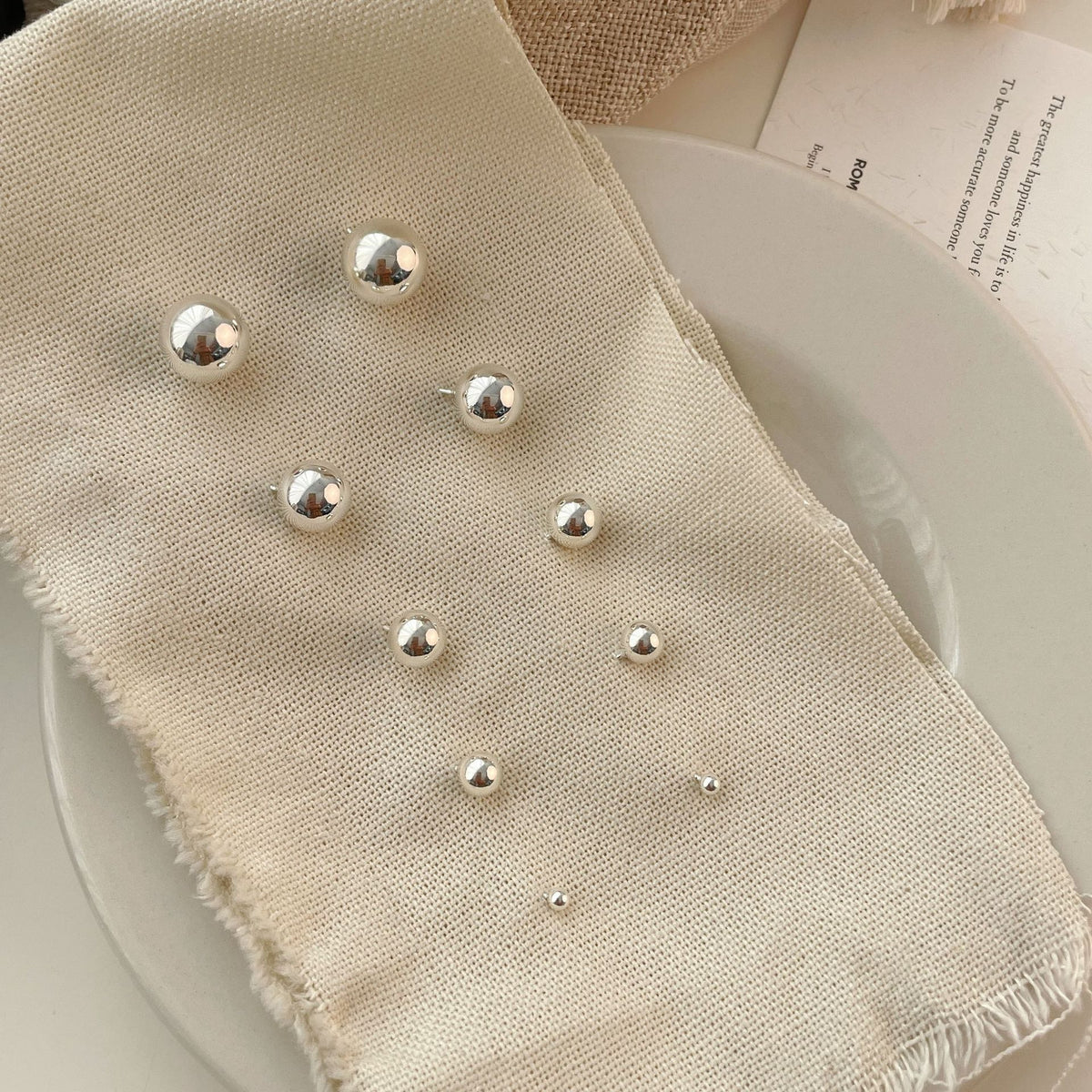 925 sterling silver earrings - silvery