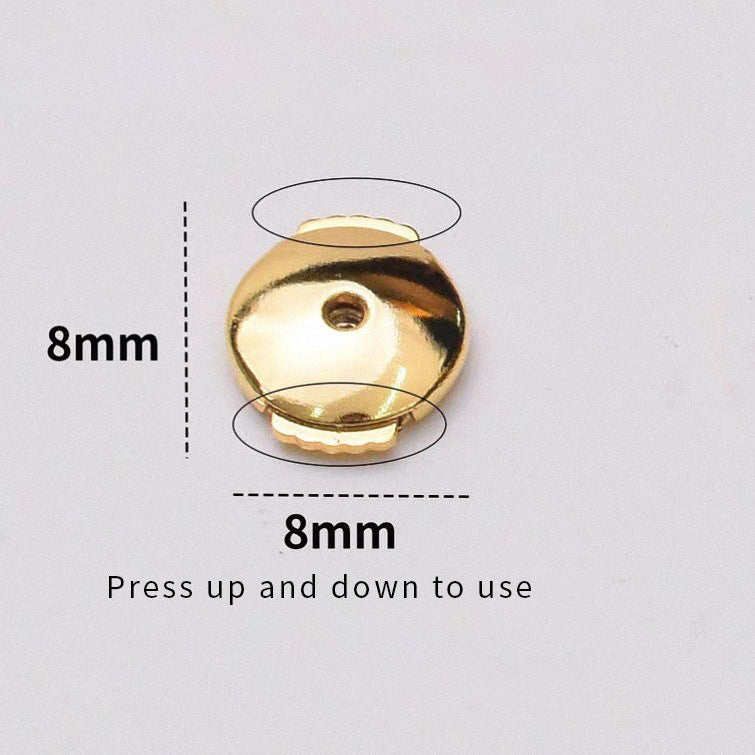 Push-to-fit flying-saucer-style earplugs（Brass）