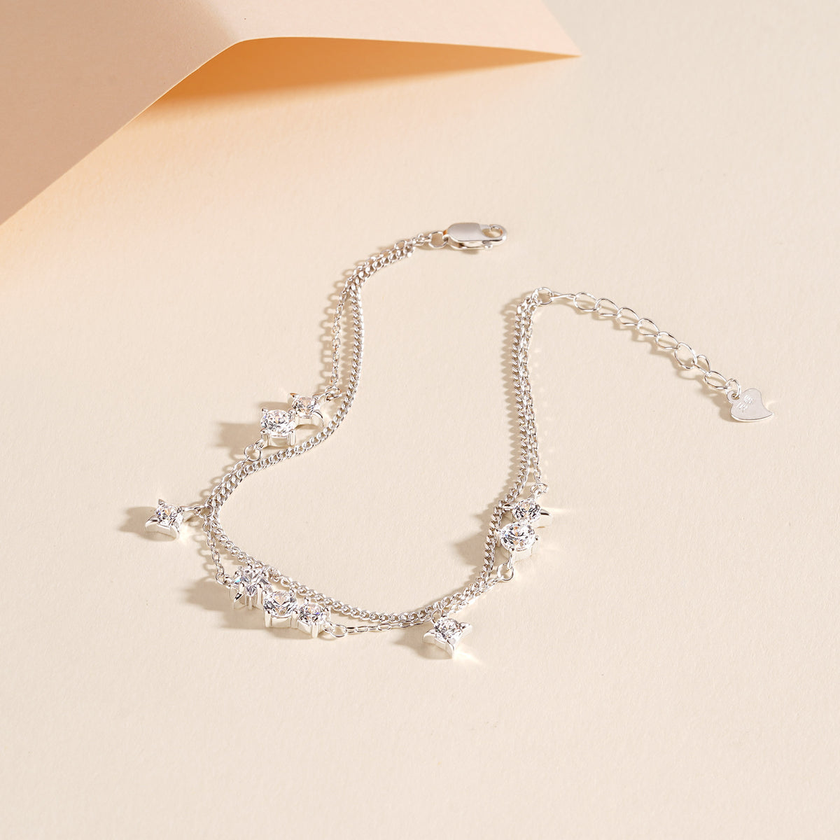 Star Zircon Double Layer Bracelet