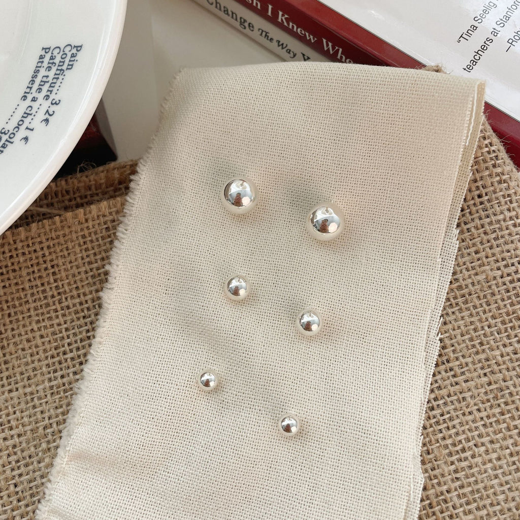 925 sterling silver earrings - silvery