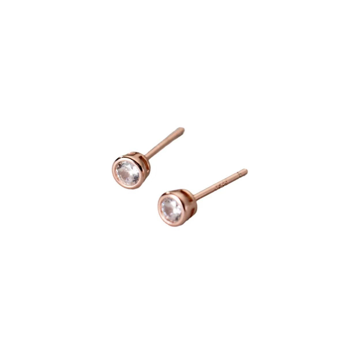 925 sterling silver earrings with sparkling zirconium