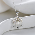 925 sterling silver safety lock pendant necklace