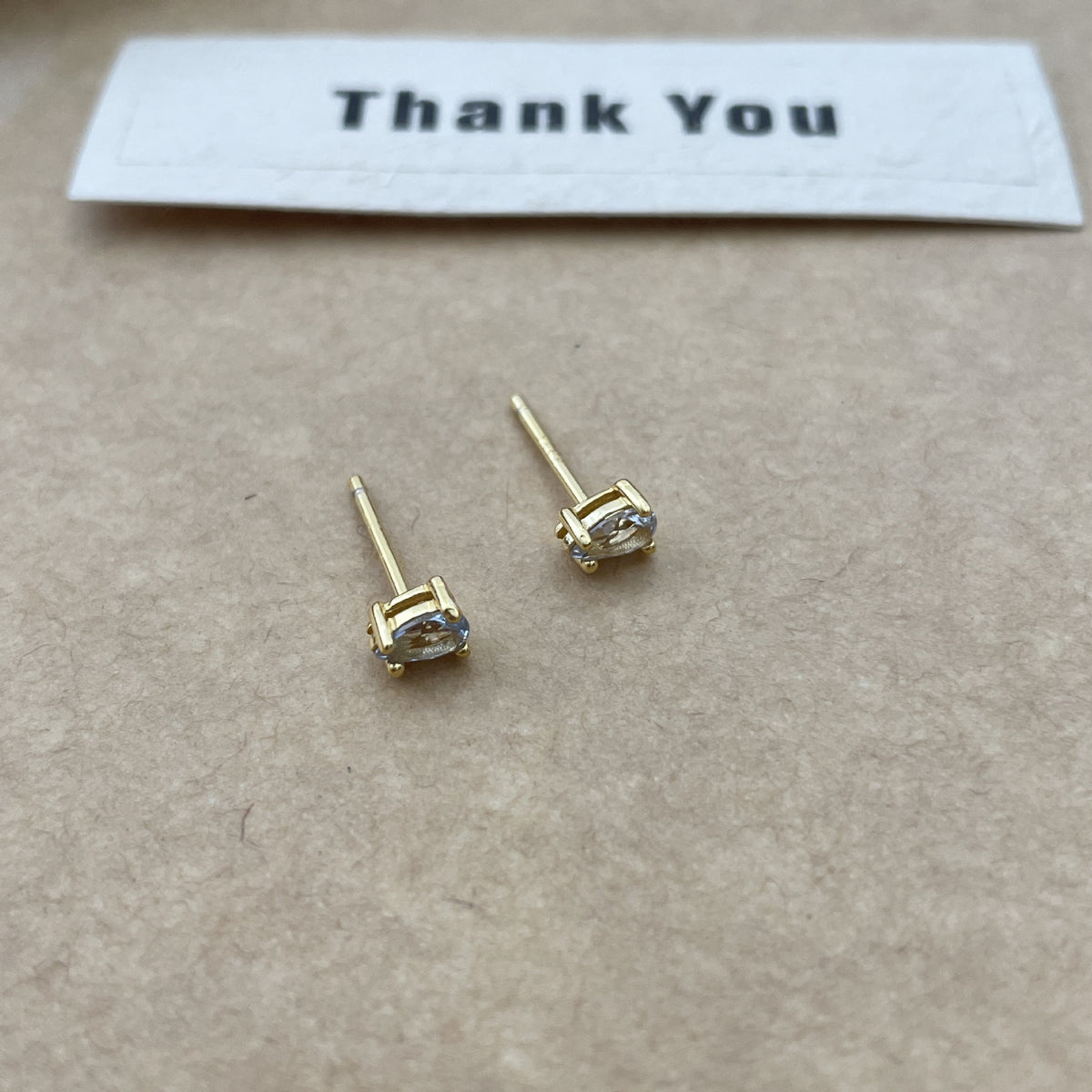 925 sterling silver colored zircon earrings - golden