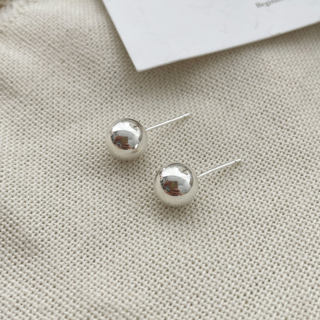 925 sterling silver earrings - silvery