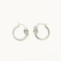 French Knot Hoop Earrings