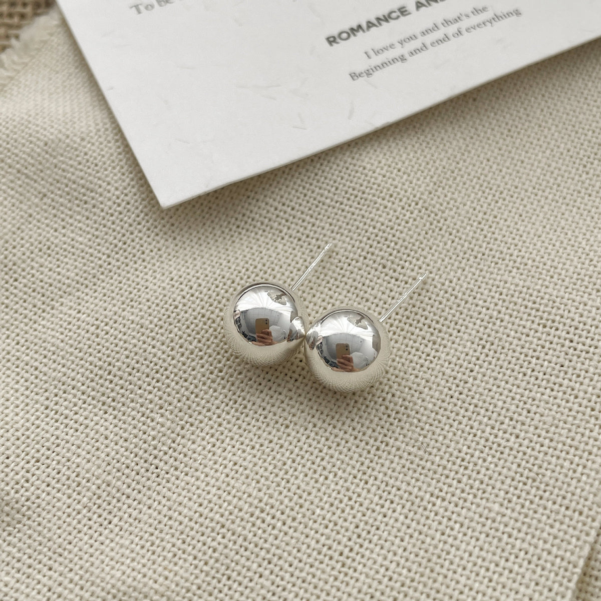 925 sterling silver earrings - silvery