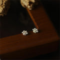 925 sterling silver cat claw earrings - golden