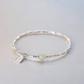 925 Sterling Silver Hetian Jade Bamboo Festival Bracelet - Silvery