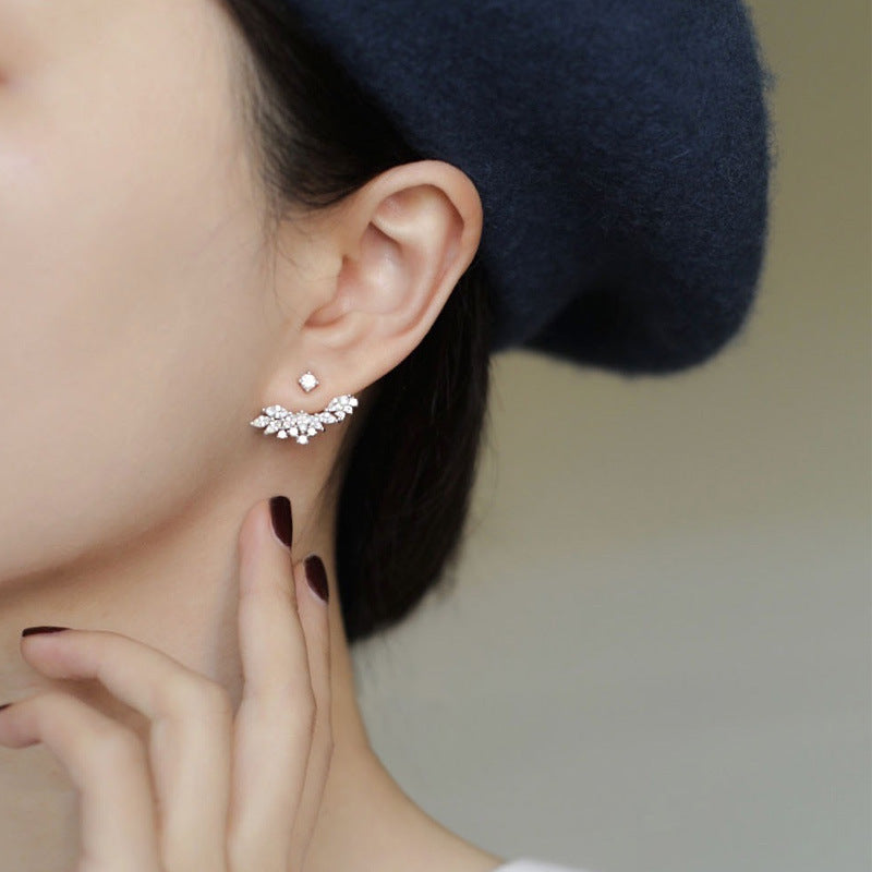 925 sterling silver earrings - silvery