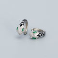 S925 Sterling Silver Halloween Snake-Shaped U-Hoop Earrings