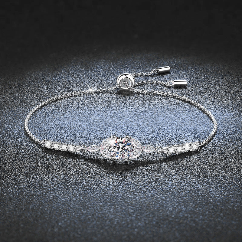 925 Sterling Silver Moissanite Bracelet