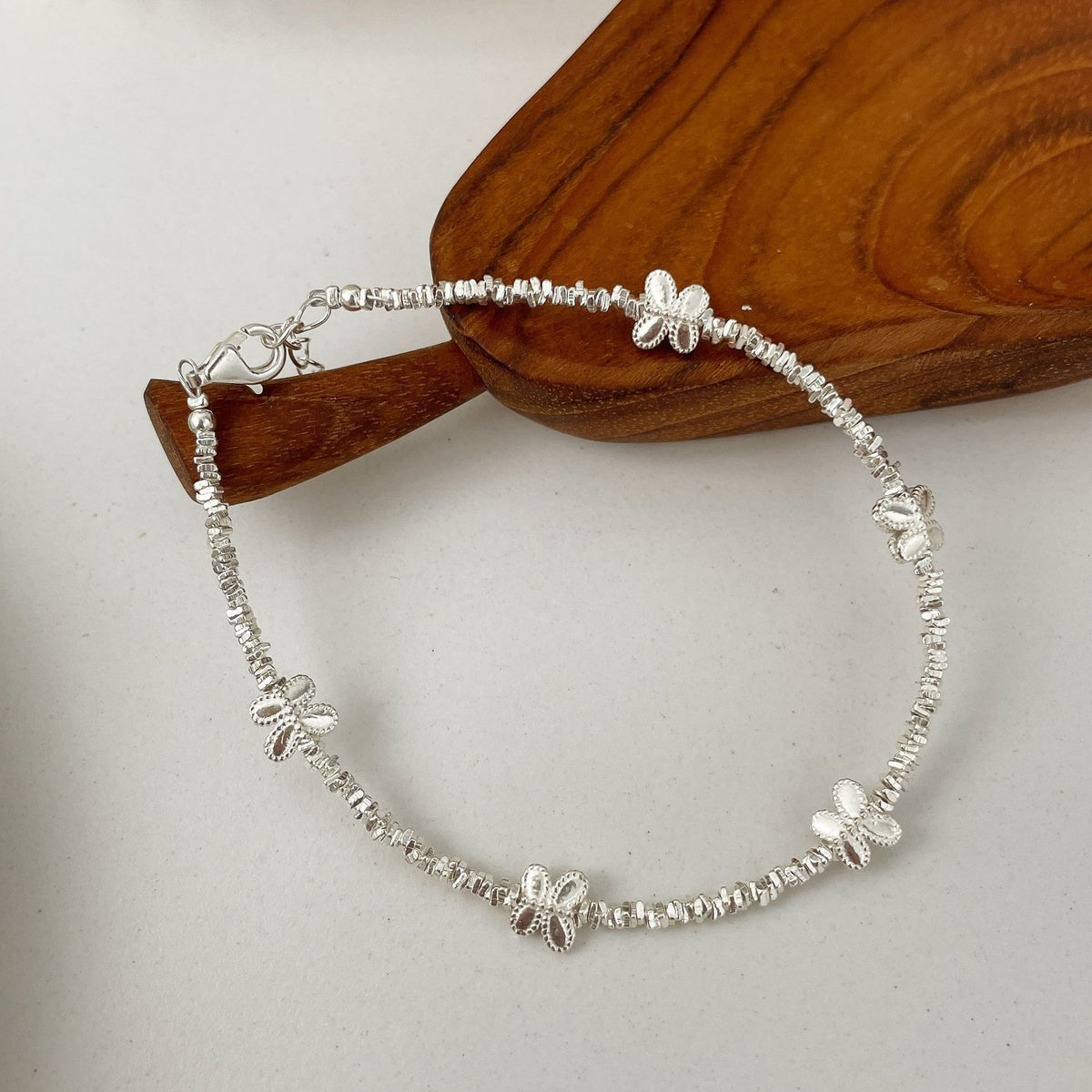 925 sterling silver bracelet - silvery