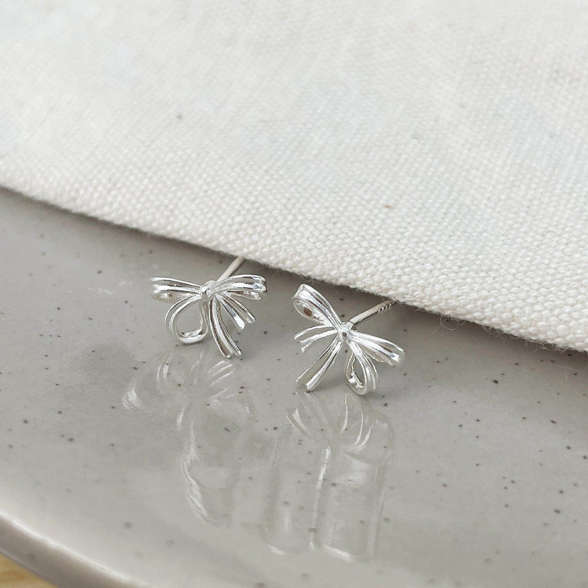 925 sterling silver earrings - silvery