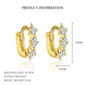 S925 Sterling Silver Earrings with Zirconia