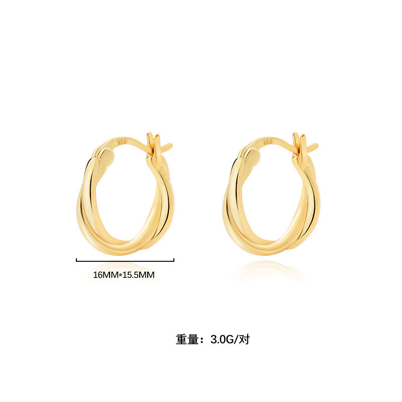 925 Sterling Silver Hoop Earrings