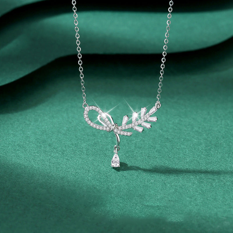 925 sterling silver necklace - silvery