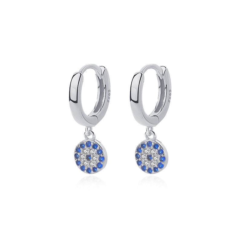 925 Sterling Silver Micro-Pave Zircon Huggie Earrings