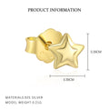 S925 Sterling Silver Zircon Stud Earrings