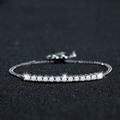 S925 Silver Moissanite "Smile" Bracelet