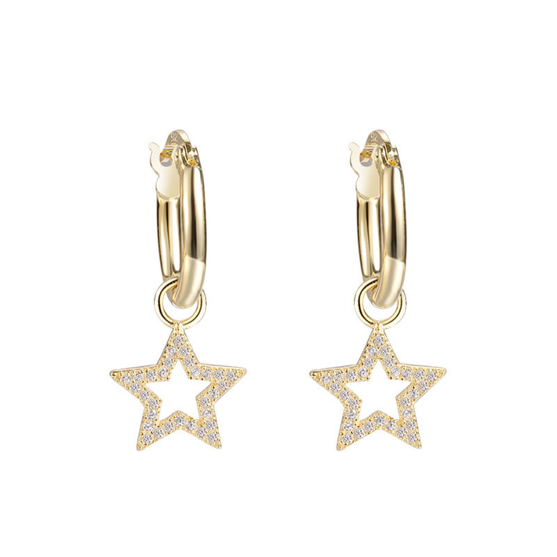 S925 Sterling Silver Earrings with Zirconia