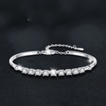 S925 Sterling Silver Moissanite Row Bracelet