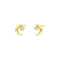 S925 Sterling Silver Star Stud Earrings with Zirconia