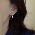 925 sterling silver earrings - champagne golden