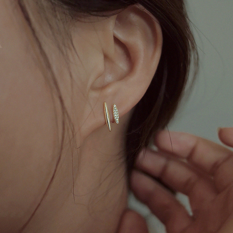 925 sterling silver earrings - golden
