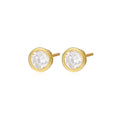 S925 sterling silver small stud earrings with zircon