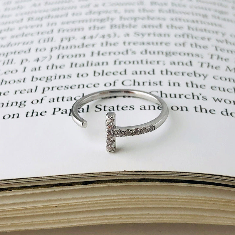 S925 Sterling Silver Micro-Pave Zircon Ring