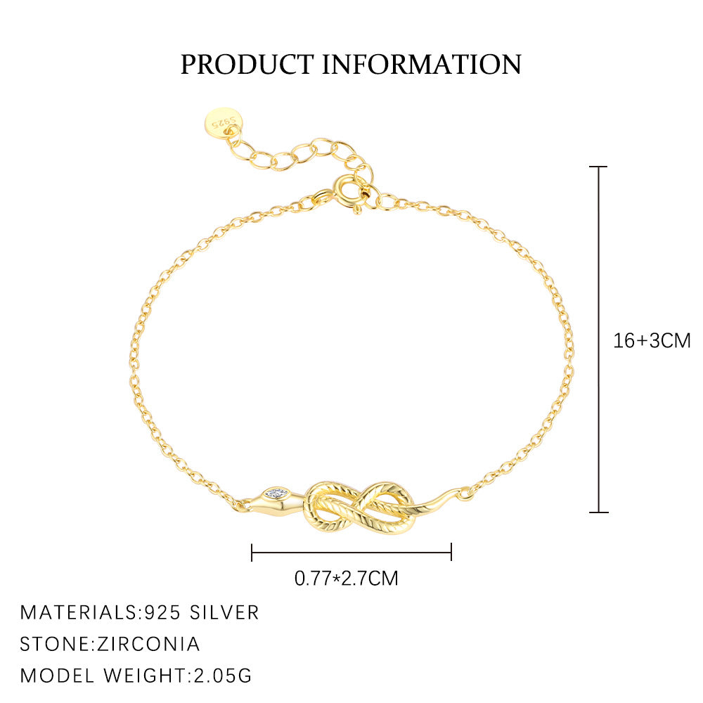 S925 Sterling Silver Bracelet Set with Zirconia