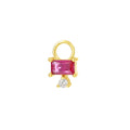 S925 Sterling Silver Multicolored Cubic Zirconia Pendant