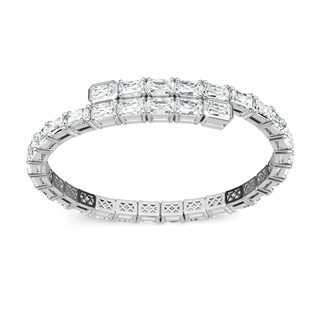 925 Sterling Silver Moissanite Bracelet with Adjustable Clasp