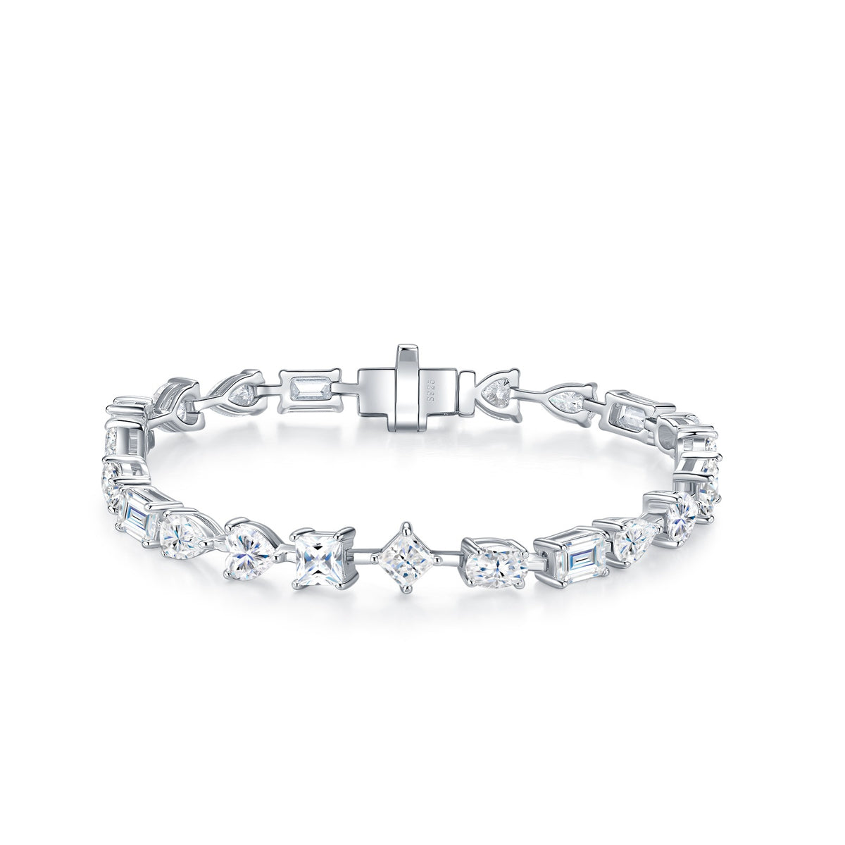 S925 Sterling Silver Moissanite Bracelet