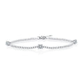 S925 Silver Square Moissanite Bracelet