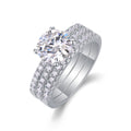 S925 Silver Moissanite Dual-Use Stackable Ring