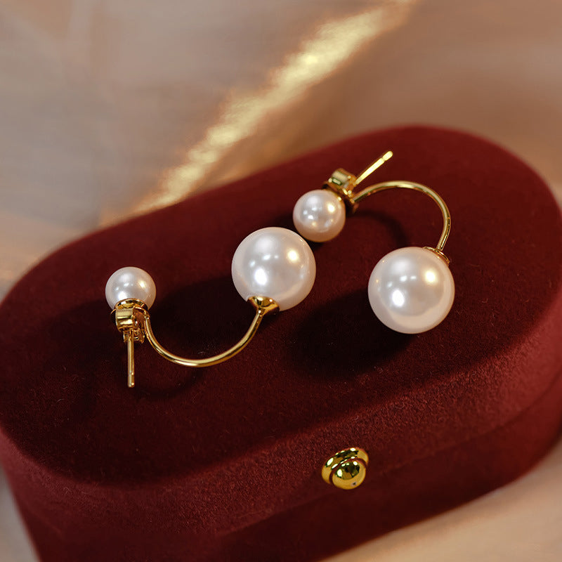 925 sterling silver pearl earrings