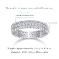 S925 Sterling Silver "Autumn Stroll" Moissanite Closed-Band Ring
