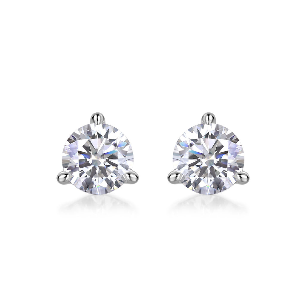S925 Silver Moissanite Stud Earrings