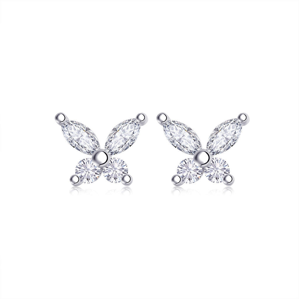 S925 Silver Moissanite Stud Earrings