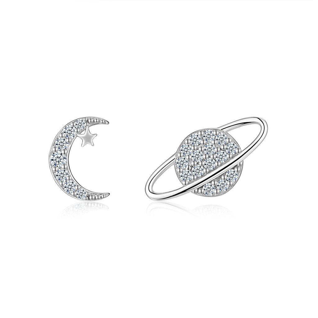 S925 Silver Square Moissanite "Chanel-Style" Stud Earrings