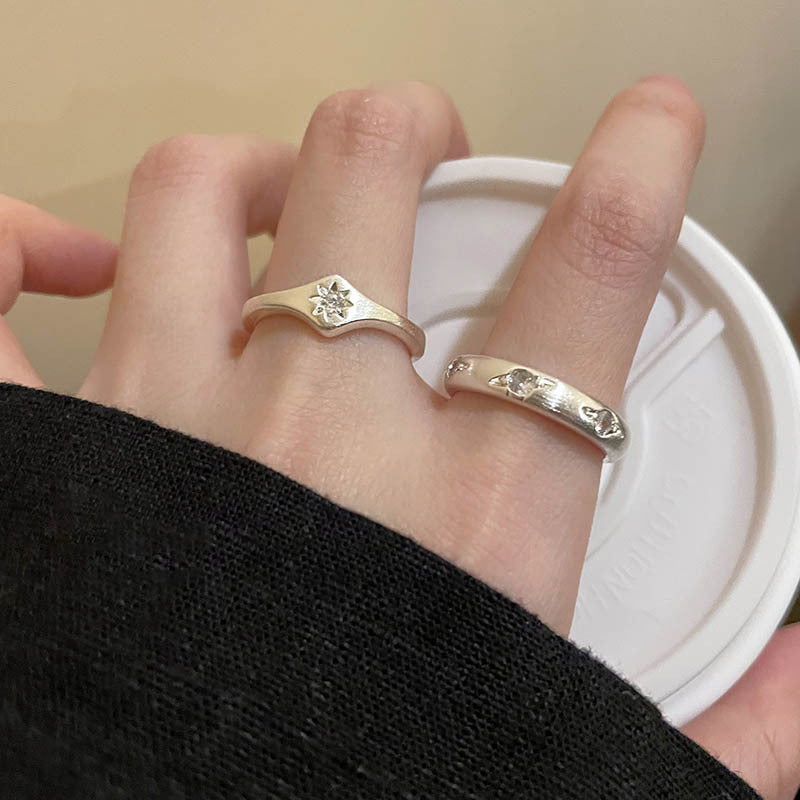 S925 sterling silver open ring
