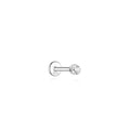 S925 Sterling Silver Moissanite Threaded Cartilage Stud
