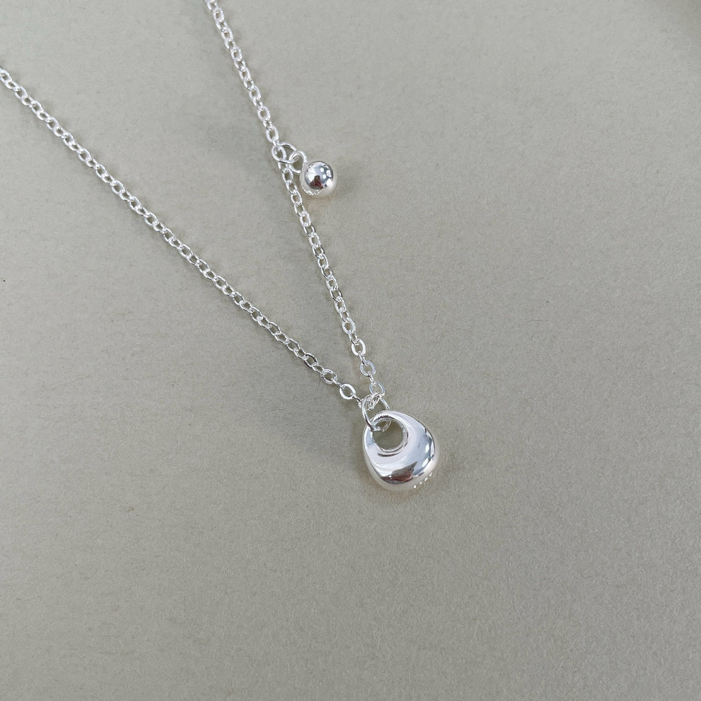 925 sterling silver necklace - silvery