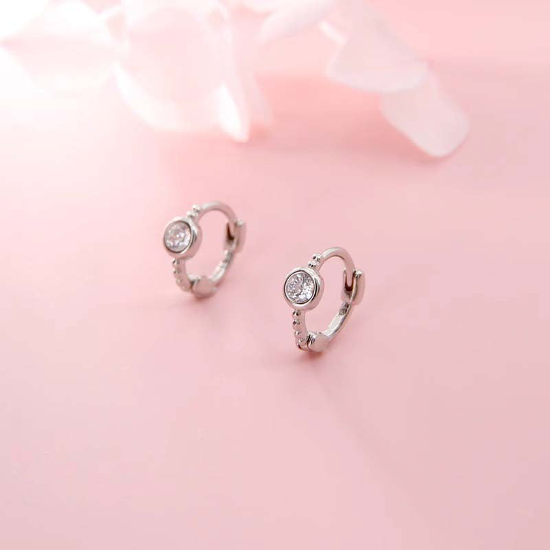 925 sterling silver earrings - silvery