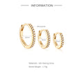 S925 Sterling Silver Moissanite Hoop Earrings
