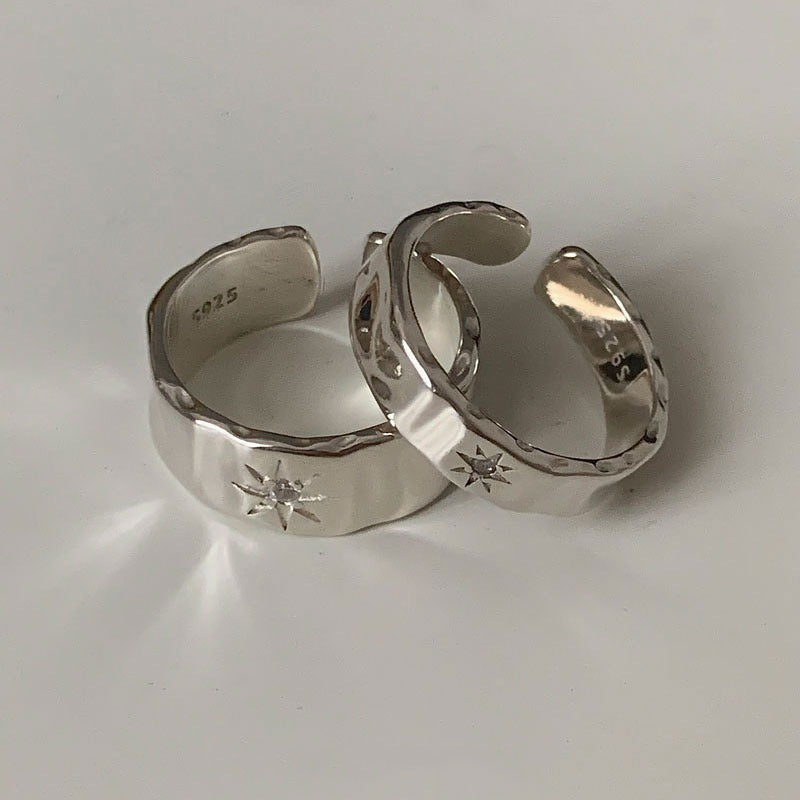 S925 sterling silver ring - silvery