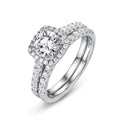 S925 Silver D-Color Brilliant Moissanite Ring